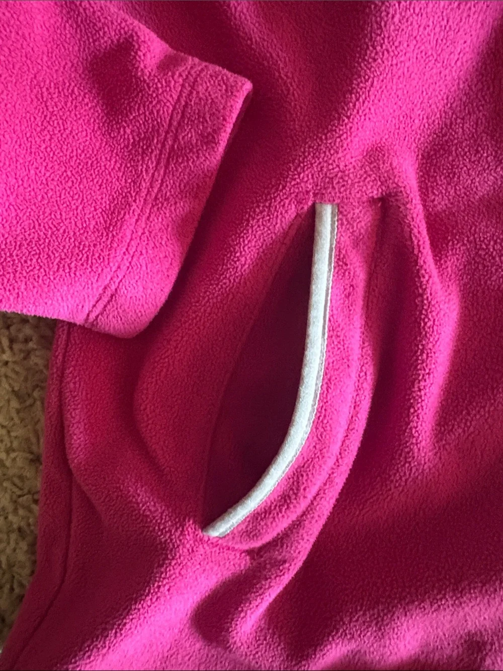 Eddie Bauer Hot Pink Hooded Fleece Jacket